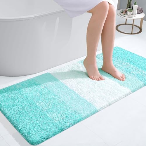 OLANLY Bathroom Runner Rug 47x20, Extra Soft Absorbent Microfiber Bath Rugs by OLANLY