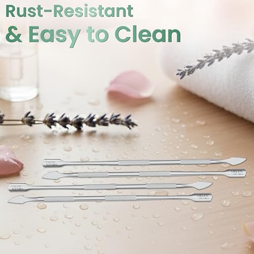 Cuticle Trimmer with Cuticle Pusher, Stainless Steel Nail Care Tool (Pusher (Pack 4)) - Image 7