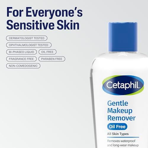 Cetaphil Gentle Waterproof Makeup Remover, Sensitive Skin, 6oz - Image 6
