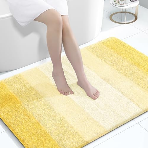 OLANLY Large Bathroom Rugs 44x32, Extra Soft Absorbent Microfiber Bath Rugs by OLANLY