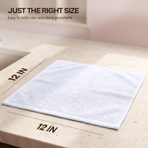 Utopia Towels 60 Pack Washcloths, 12x12 in, 100% Cotton, White - Image 6