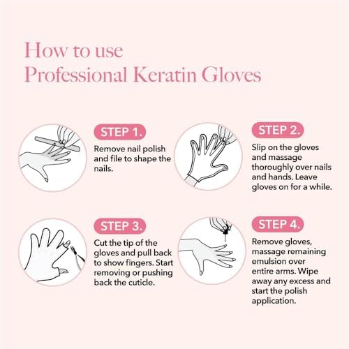 Bodipure Keratin Hand Mask 50pk, Deep Moisturizing for Dry Hands, Nail Care - Image 5