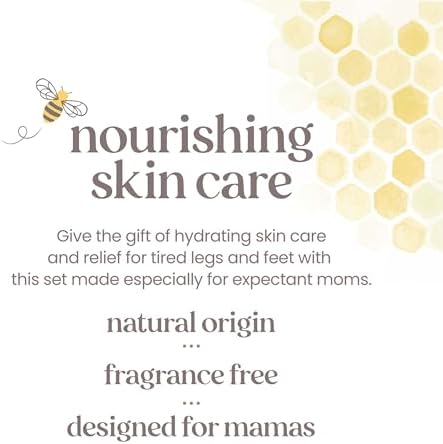 Burt's Bees Mama Gift Set, Includes Lip Balm, Leg and Foot Cream, and Belly Butter, Natural Origin Skin Care, 0.15 oz./3.38 oz./6.5 oz. - Image 6