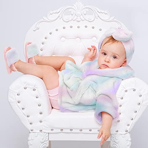 Rising Star Baby Toddler Robe Or Kids Robe for Girls and Boys - Kids & Baby Bath Robe Spa Set with Washcloth or Slippers - Image 4