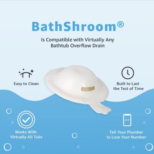 BathShroom Bathtub Overflow Drain Cover - Bath Tub Overflow Cover, Bathroom Spa Accessories, Adds Inches of Water for Deeper & Warmer Bath - Image 5