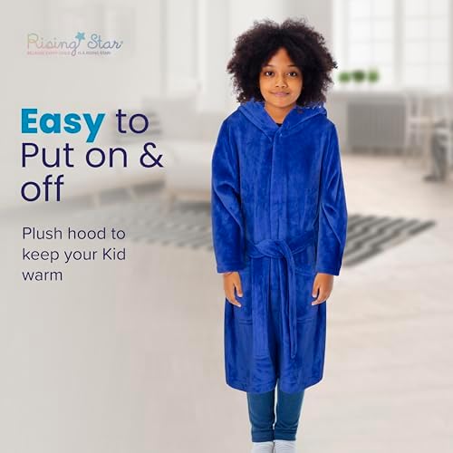Rising Star Baby Toddler Robe Or Kids Robe for Girls and Boys - Kids & Baby Bath Robe Spa Set with Washcloth or Slippers - Image 4