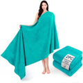 Cotton Paradise 100% Cotton Hand Towels, 2 Piece 35x70 Hand Bath Towels, Turquoise by UNITEDHOMETEXTILE