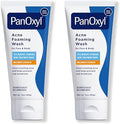 PanOxyl Acne Foaming Wash, 10% Benzoyl Peroxide, 3 oz, Pack of 2 by PanOxyl