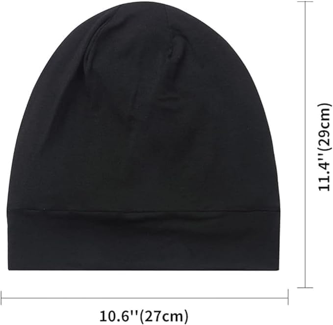 Satin Bonnet Silk Lined Sleep Cap- Adjustable Hair Cover for Women Men Frizzy Hair Night Cap Patients Care