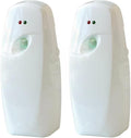 Automatic Air Freshener Spray Dispenser 2-Pack, Wall Mount or Tabletop for Home & Commercial Use, Adjustable Timer for Bathroom, Office, Restroom, Eliminates Odors with Glade Compatible Refill