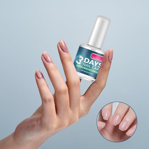 3 Days Nail Care - Keratin Amino Acid Nail Care, for Dry Weak Fragile Nails, Strengthening & Hydrating (16ml, 2pcs) - Image 2