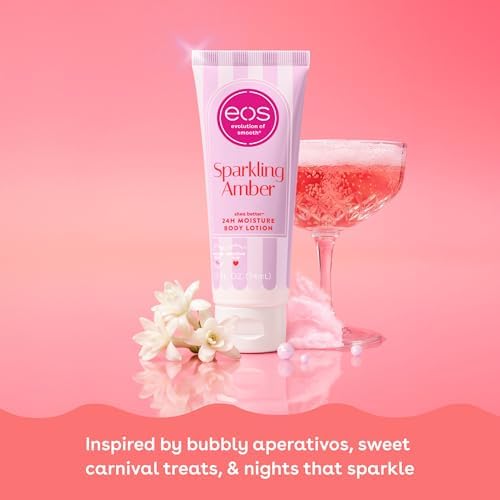 eos Shea Better Travel Size Body Lotion, Sparkling Amber, Limited Edition Skin Care, 24-Hour Moisture, Body Lotion for Women, travel size toiletries, Vegan, 2.5 fl oz (Pack of 2) - Image 3