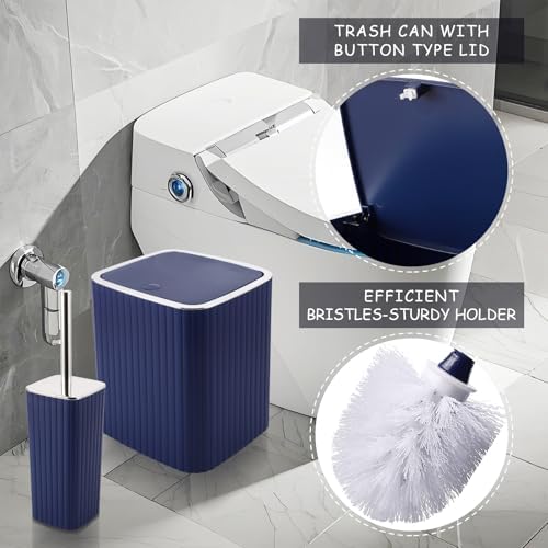 XLHOMO Bathroom Accessories Set - Gorgeous Blue Bathroom Set, 10PC - Image 7