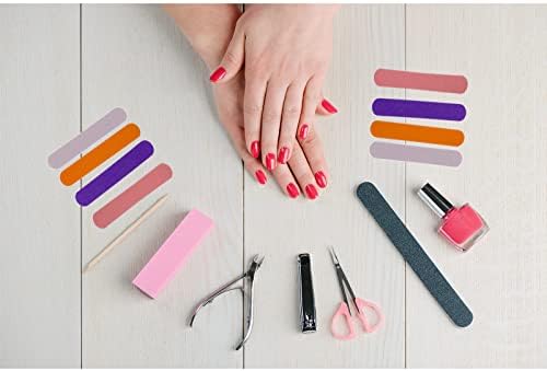 Mini Nail Files Bulk (400 Pcs), Double Sided Emery Board Nail File for Nature Nails, Manicure Tool Set Disposable Colorful Nail File for Home Salon Use Travel Size Men Women Kids Wood Board - Image 6