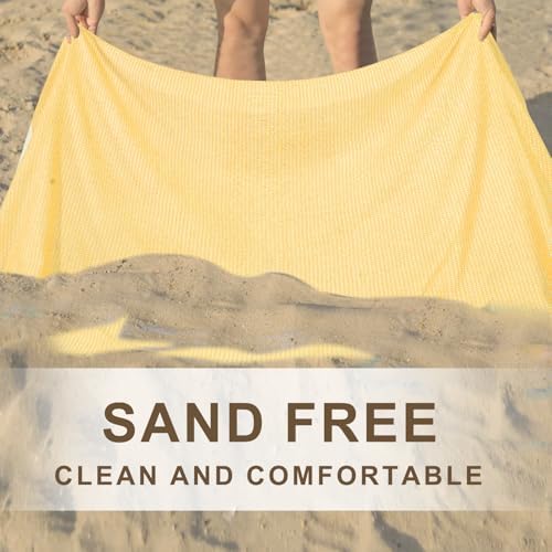 Genovega 4 Packs Turkish Beach Towel Pool Swim Towels Set Bulk Soft Extra Large Sand Free Quick Dry Thin Lightweight Travel Vacation Essentials Cruise Accessories Must Haves Sandless Oversized Dot - Image 4