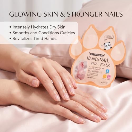 Esfolio Hand & Nail Vital Mask 3 Pairs Moisturizing Hand Care Gloves Nourishing Skin Comfort Support Softening Conditioning Care Korean Skincare Inspired Hand Treatment Mask - Image 5