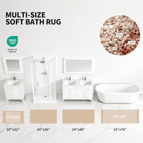 ILANGO Bathroom Rugs 36" × 24", Extra Soft Absorbent Microfiber Bath Rugs - Image 4