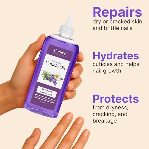 C CARE Lavender and chamomile Cuticle Oil For Nails - Repairs Cuticles Overnight - Moisturizes and Strengthens Nails and Cuticles - 8oz - Image 3