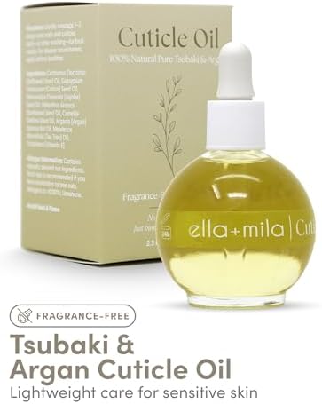 ella+mila Cuticle Oil for Nails - Tsubaki & Argan, Vegan, 2.3 fl oz - Image 2