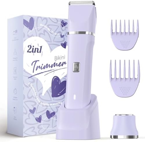 Risina 2-in-1 Bikini Trimmer for Women, Women's Electric Razor, Face Shaver by Risina