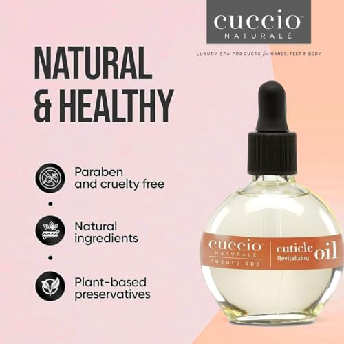 Cuccio Naturale Sweet Almond Revitalizing Cuticle Oil, Lightweight Fast-Absorbing Hydrating Nail & Cuticle Conditioner, Cold-Pressed Oils + Vitamin E, 2.30 Fl Oz - Image 6