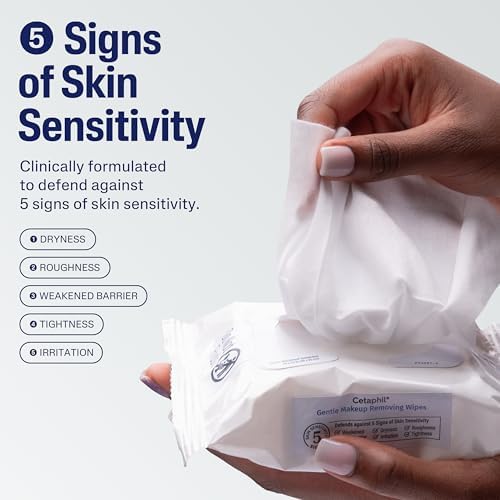 Cetaphil Gentle Makeup Remover Face Wipes, Fragrance Free, 25 Count - Image 2