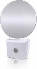 Night Lights Auto Sensor Grey Ombre Night Light Solid Color Round Lamp Plug-in LED Nightlights Dusk to Dawn for Living Room Bedroom Bathroom Hallway Wall Decor