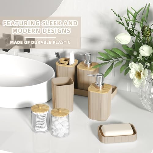 XLHOMO Bathroom Set- 25PC Beige Bathroom Set with Shower Curtain and Rugs - Image 4