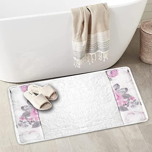 Zahari Home Michelle Bathroom Rug Luxury Bath Rug Washable Beautiful Shower Mat Unique Design Stylish Non Slip Shower Mat Floral Rug Bath Shower Tub Decor - Image 3