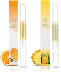 2PCS Cuticle Oil Pens for Nail Care, Moisturizing, Pineapple & Orange by MESCHETT