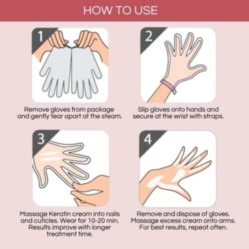 Bodipure Hand Mask Premium 12pk, K-Beauty Keratin, Deep Moisture, Nail Care - Image 5