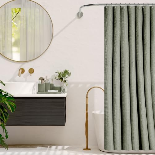 Clara Clark Sage Green Bathroom Set - Bathroom Accessories Set, 19PC Bathroom Accessory Set, Bathroom Sets with Shower Curtain Set, Soap Dispenser & Toothbrush Holder - Image 7