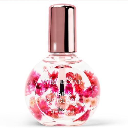 MelodySusie 28ml Rose Cuticle Oil for Nails,Infused with Real Flowers by MelodySusie