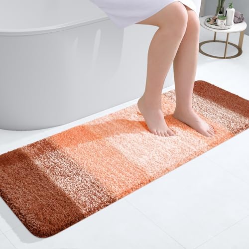 OLANLY Bathroom Runner Rug 47x17, Extra Soft Absorbent Microfiber Bath Rugs by OLANLY