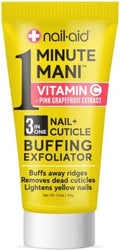 Nail-Aid - Vitamin C + Pink Grapefruit Extract - 3-In-1 Nail + Cuticle Buffing Exfoliator by Nail-Aid