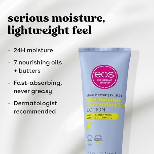eos 24H Moisture Travel Body Lotion- Vanilla Cashmere, 2.5 fl oz - Image 4