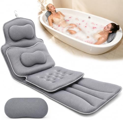 58"x18" Full Body Bath Pillow for Two, Luxury Bath Cushion for Tub by Unknown