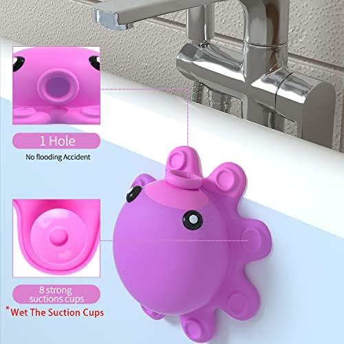 Bathtub Overflow Drain Cover - Tub Overflow Drain Cover, Soak Bath, Spa Accessories - Adds Inches of Water for Deeper Bath (Silicone, Hot Pink) - Image 2