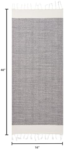 BAY LAUREL Turkish Hand Towel – Pack of 2 | Soft & Absorbent Decorative Towels for Bathroom, Hand, Face, Hair, Gym, Yoga, SPA, Kitchen & Tea | Boho Decor (Beige, Herringbone 16x40 Inches (Set of 2) - Image 5