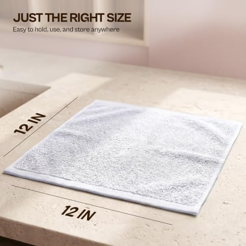 Utopia Towels 24 Pack Washcloths, 12x12 in, 100% Cotton, Variety - Image 2