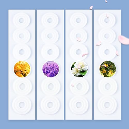 Abvsdu 12 PCS Replacement Fragrance Disc Towel Warmer Bucket Fragrance Screened Pads, Suitable for Towel Warmer Buckets, 6 Flavors