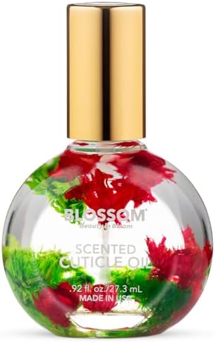 Blossom Cuticle Oil for Nails, Hydrating, Moisturizing, Scented Nail Oil Cuticle Care, Infused with Real Flowers, Made in USA, 0.92 fl. oz, Watermelon by Blossom