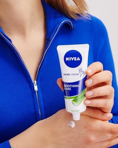 Nivea Hands & Nails Cream Soothing Care w/ Aloe Vera- 75 ml - Image 4