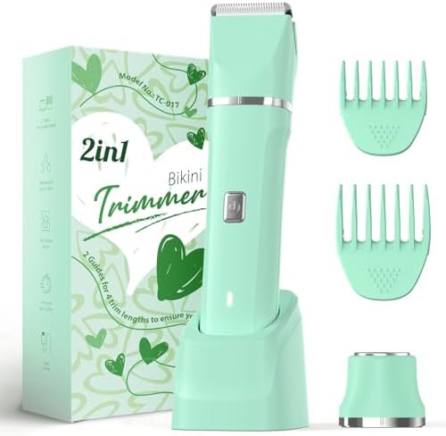 Risina 2-in-1 Bikini Trimmer for Women, Body Hair Trimmer, Electric Shaver by Risina