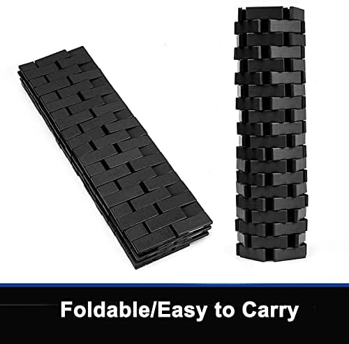 Bambo Bath Mat Bathroom Rugs Floor Wood Shower Bathtub Waterproof Non Slip Black Accessories 16x24 Inch Easy to Clean, 2 pcs - Image 6