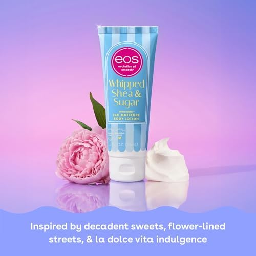 eos Shea Better Travel Size Body Lotion, Whipped Shea & Sugar, Limited Edition Skin Care, 24-Hour Moisture, Body Lotion for Women, travel size toiletries, Vegan, 2.5 fl oz - Image 3