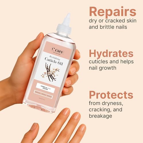 C CARE Vanilla & Sugar cuticle oil For Nails - Repairs Cuticles Overnight - Moisturizes and Strengthens Nails and Cuticles - 8 oz - Image 3