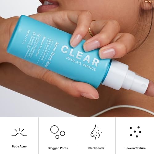 Paula's Choice CLEAR Salicylic Acid Exfoliating Body Acne Spray, 4 Fl Oz - Image 4