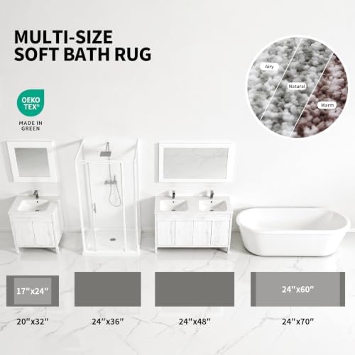 ILANGO Bathroom Rugs 30" × 20", Extra Soft Absorbent Microfiber Bath Rugs - Image 4