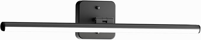 Sailstar Upgraded Bathroom Light Fixtures 23 inch Rotatable, Dimmable 15W 5CCT 1500LM IP44 Modern Bathroom Vanity Light Over Mirror, Built-in Dimmer, Black Vanity Lights for Cabinets Mirror